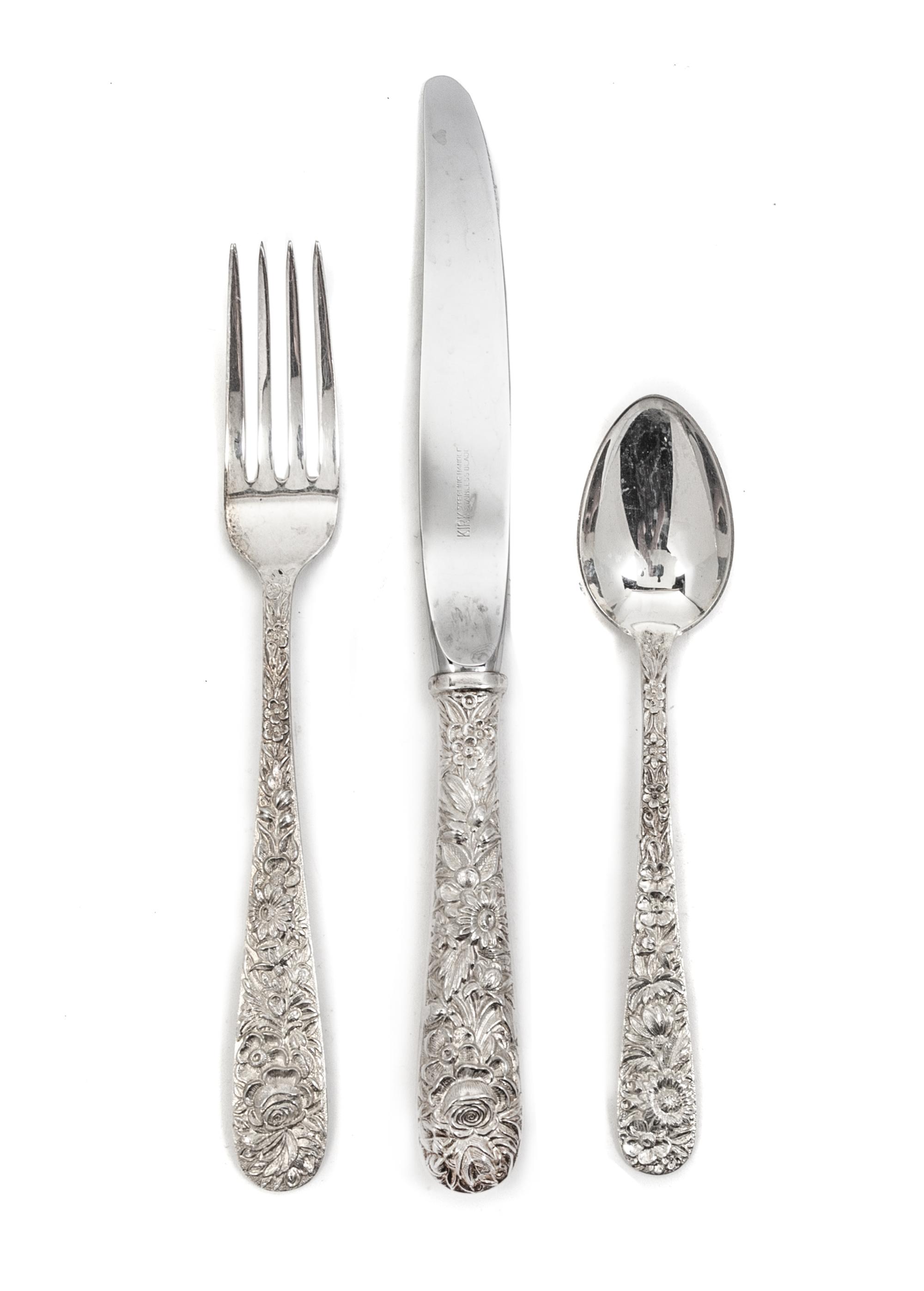 An American Silver Flatware Service