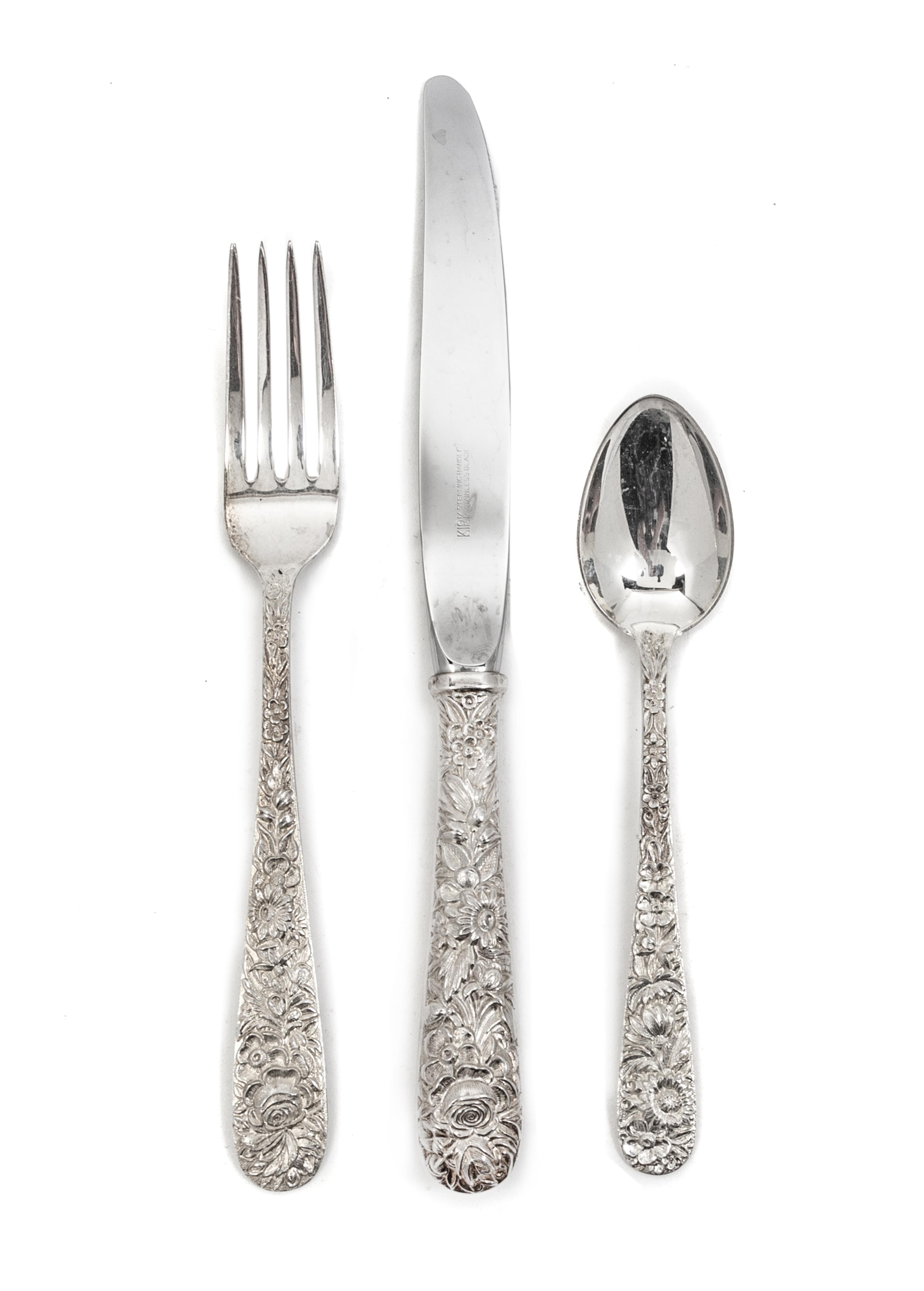 An American Silver Flatware Service