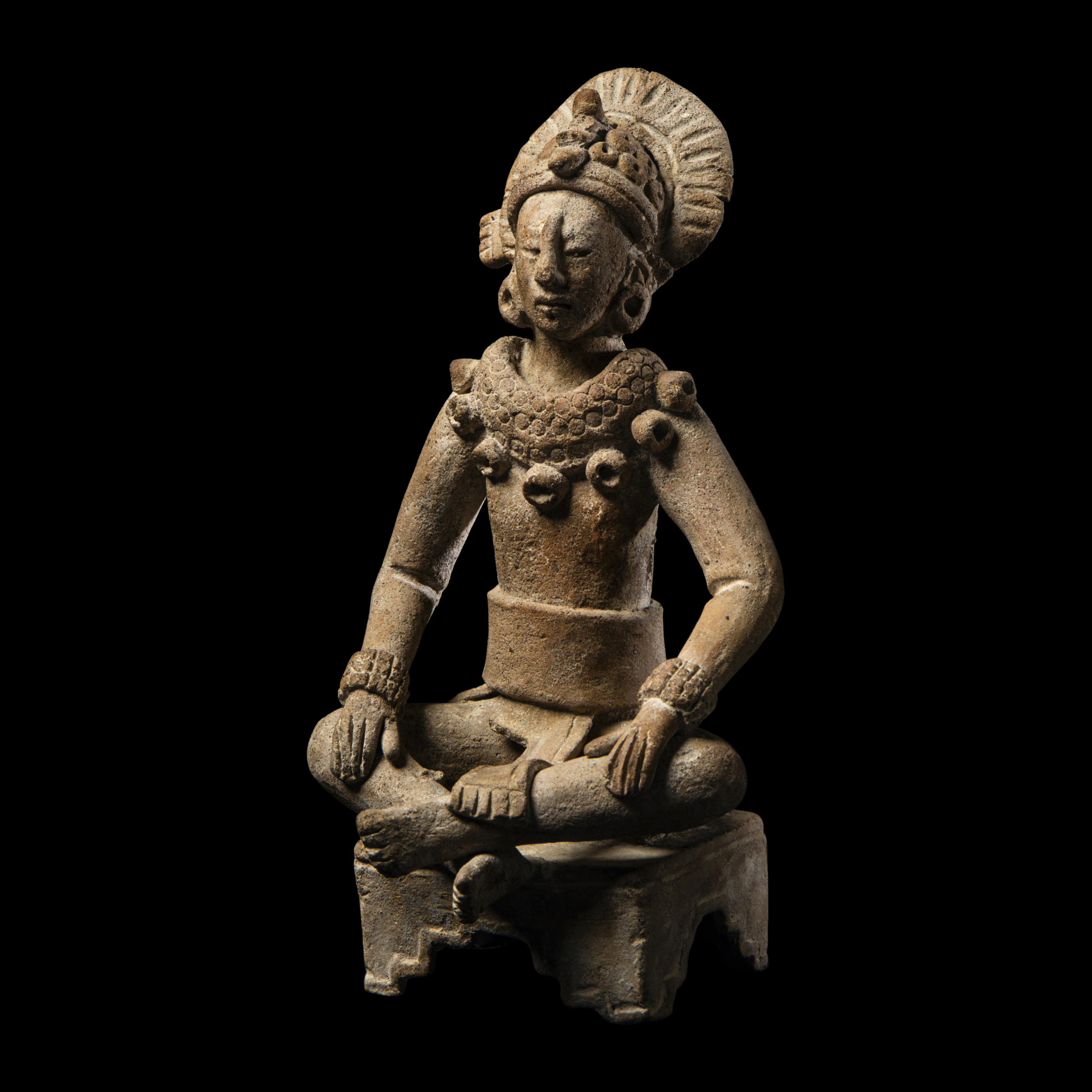 A Maya or Veracruz Terracotta Figure