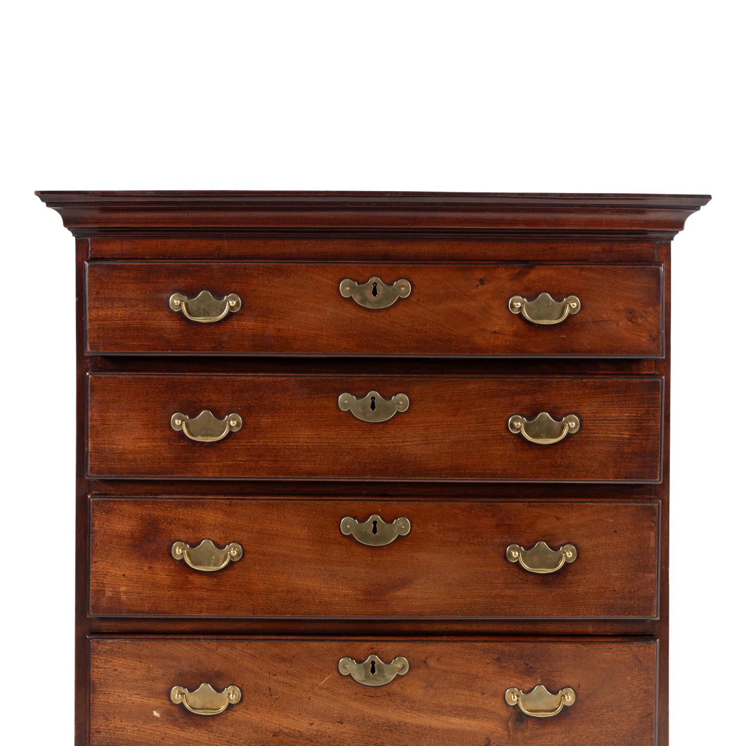 An Irish George III Mahogany Chest of Drawers