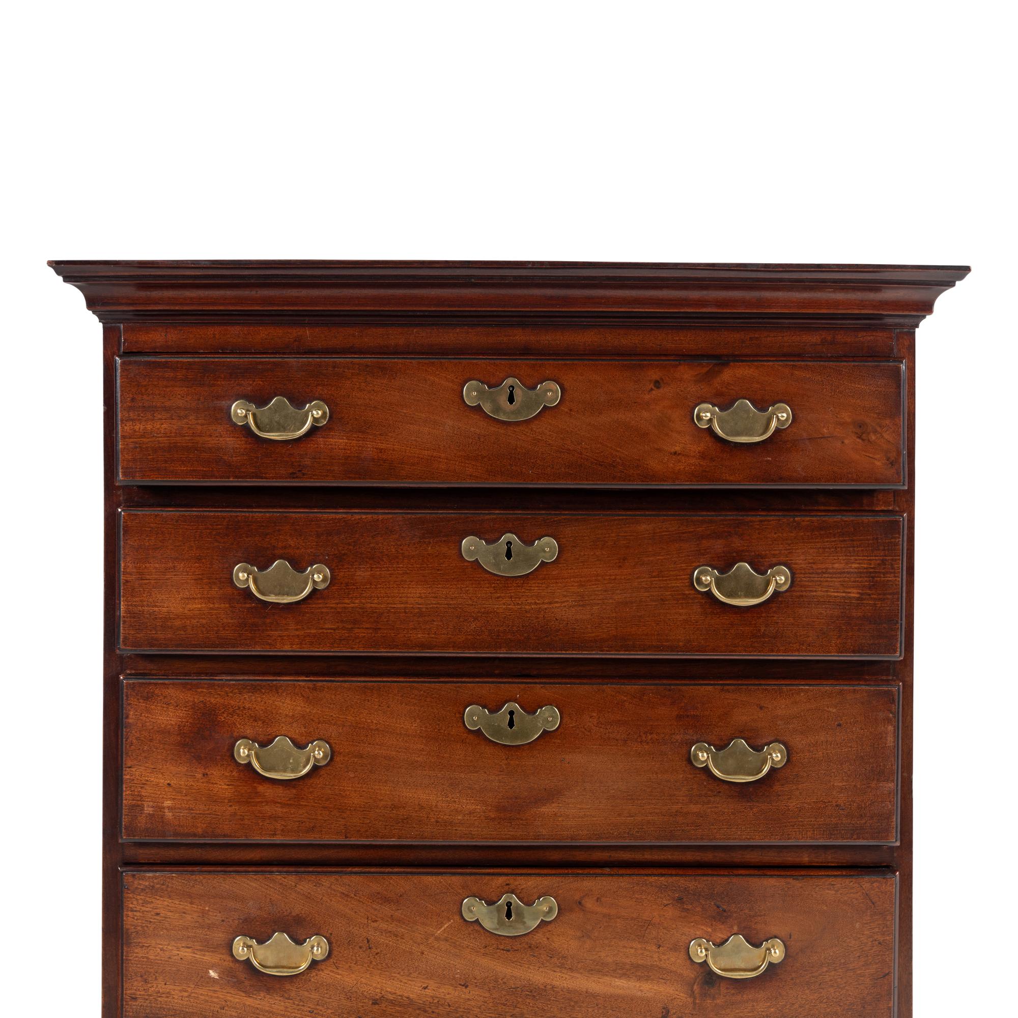 An Irish George III Mahogany Chest of Drawers