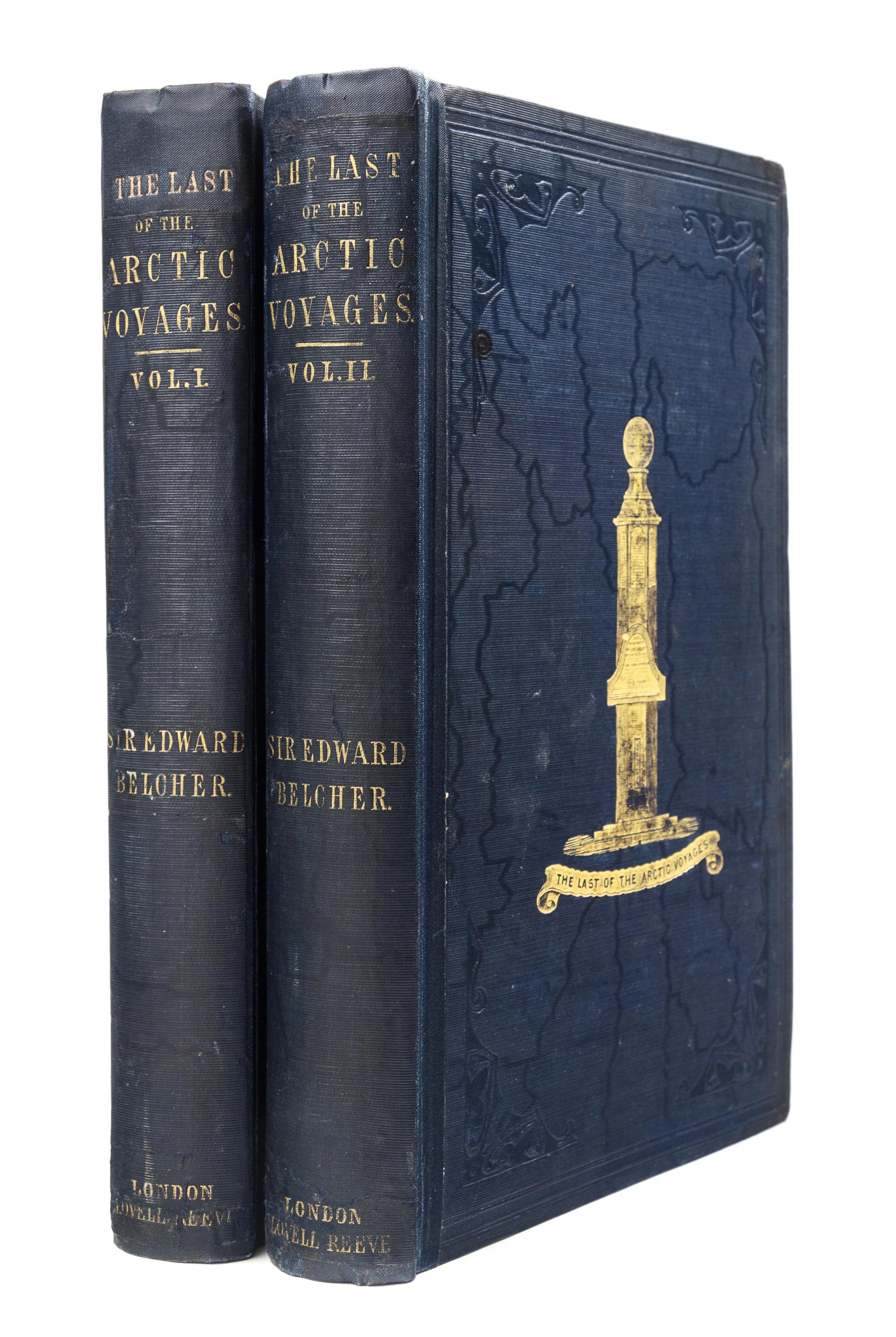 BELCHER, Edward, Sir (1799-1877). The Last of the Arctic Voyages. London, 1855. FIRST EDITION, INSCRIBED BY VILHJALMUR STEFANSSON.