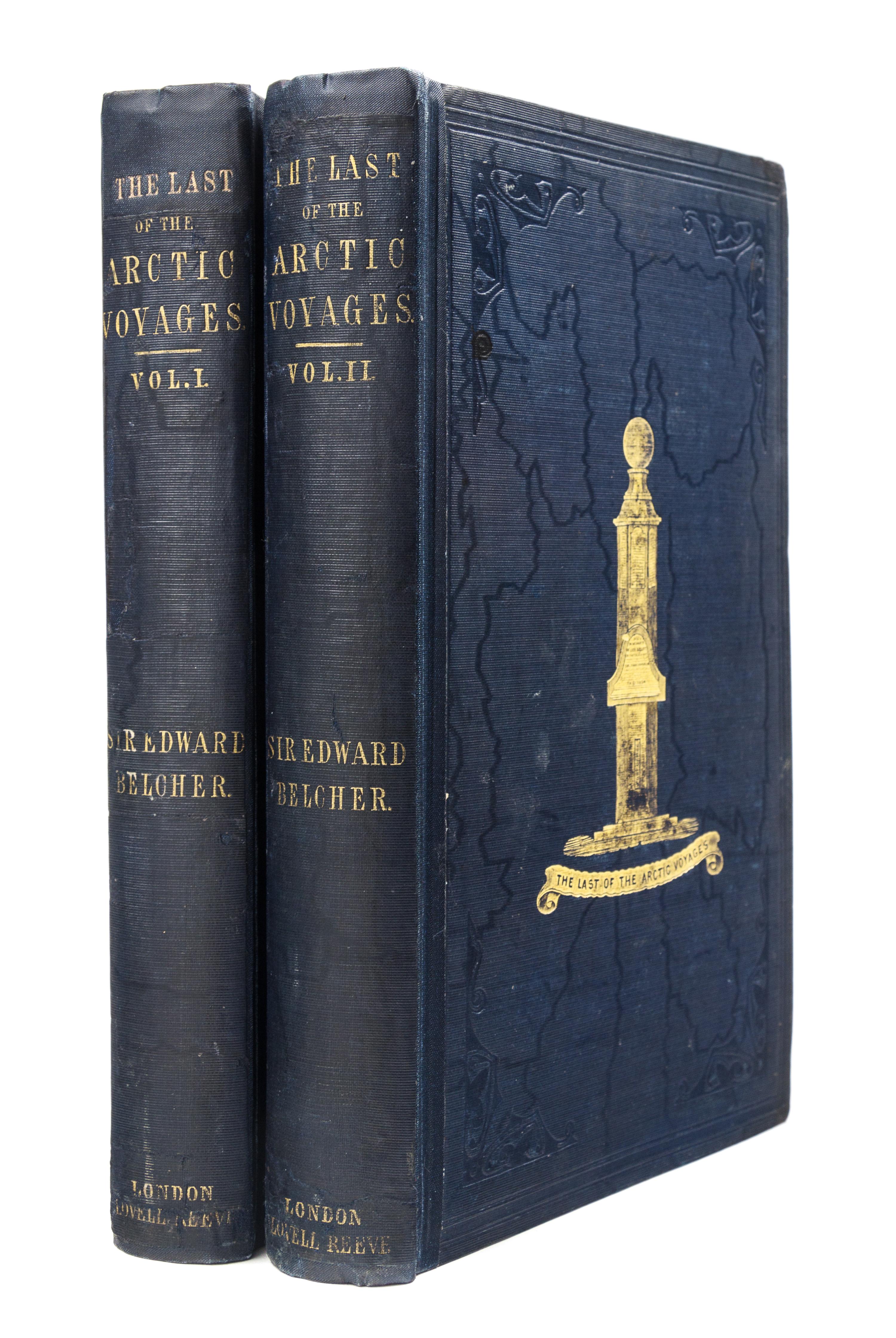 BELCHER, Edward, Sir (1799-1877). The Last of the Arctic Voyages. London, 1855. FIRST EDITION, INSCRIBED BY VILHJALMUR STEFANSSON.