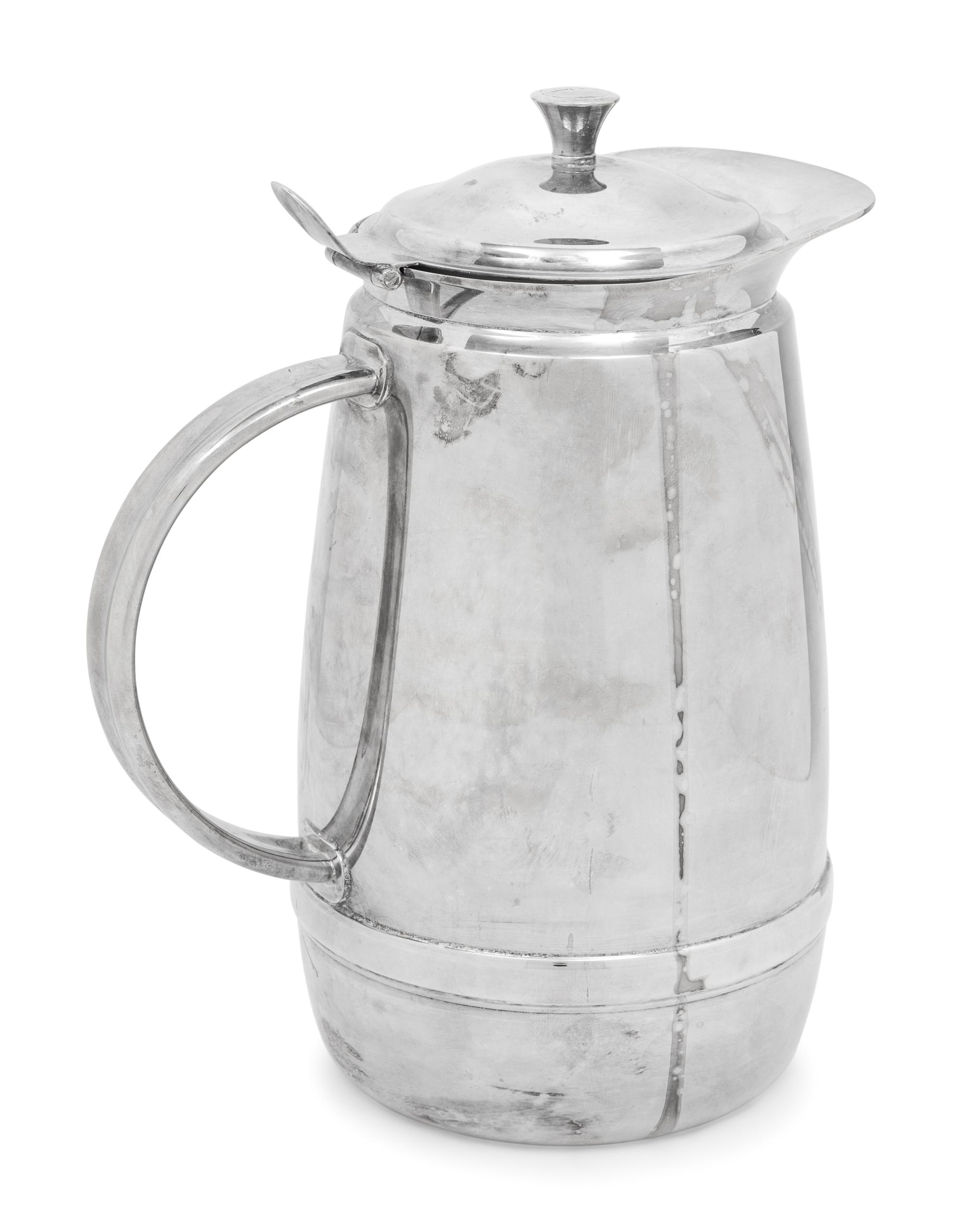 A Gucci Silver-Plate Double Wall Pitcher