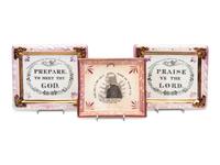 Three Sunderland Luster Religious Plaques