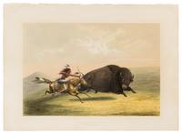 CATLIN, George (1796-1872) Buffalo Hunt, Chase