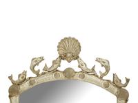 A Contemporary Grotto Style Silvered Wood Mirror