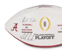 A 2014 University of Alabama Coach Nick Saban Signed Autograph Football,