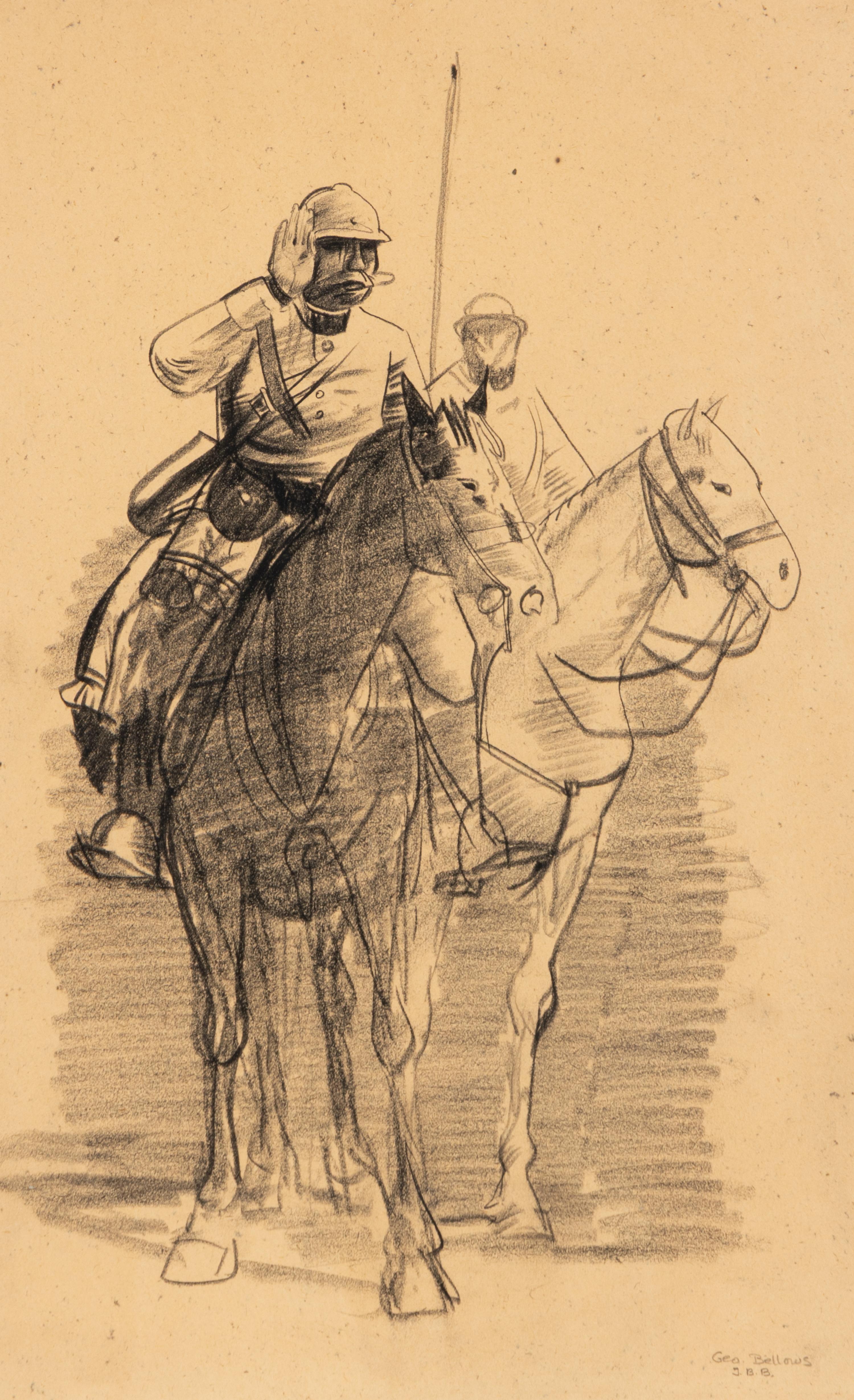 George Bellows (American, 1882–1925) — German Cavalry Officer, ca. 1918