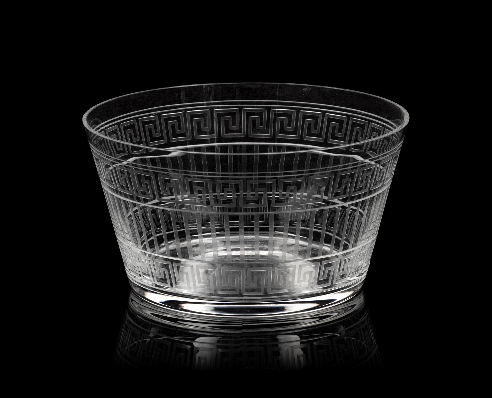 A Group of Versace Medusa Lumiere Glass Articles