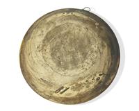 A Slip-Decorated Earthenware Plate with Horse, 20th Century