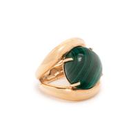 MALACHITE AND YELLOW GOLD RING