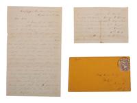 Private George S. Young, Company G, 126th New York State Volunteers. Autographed letter requesting a new corps badge. "Culpepper Courthouse," VA, 15 September 1863.