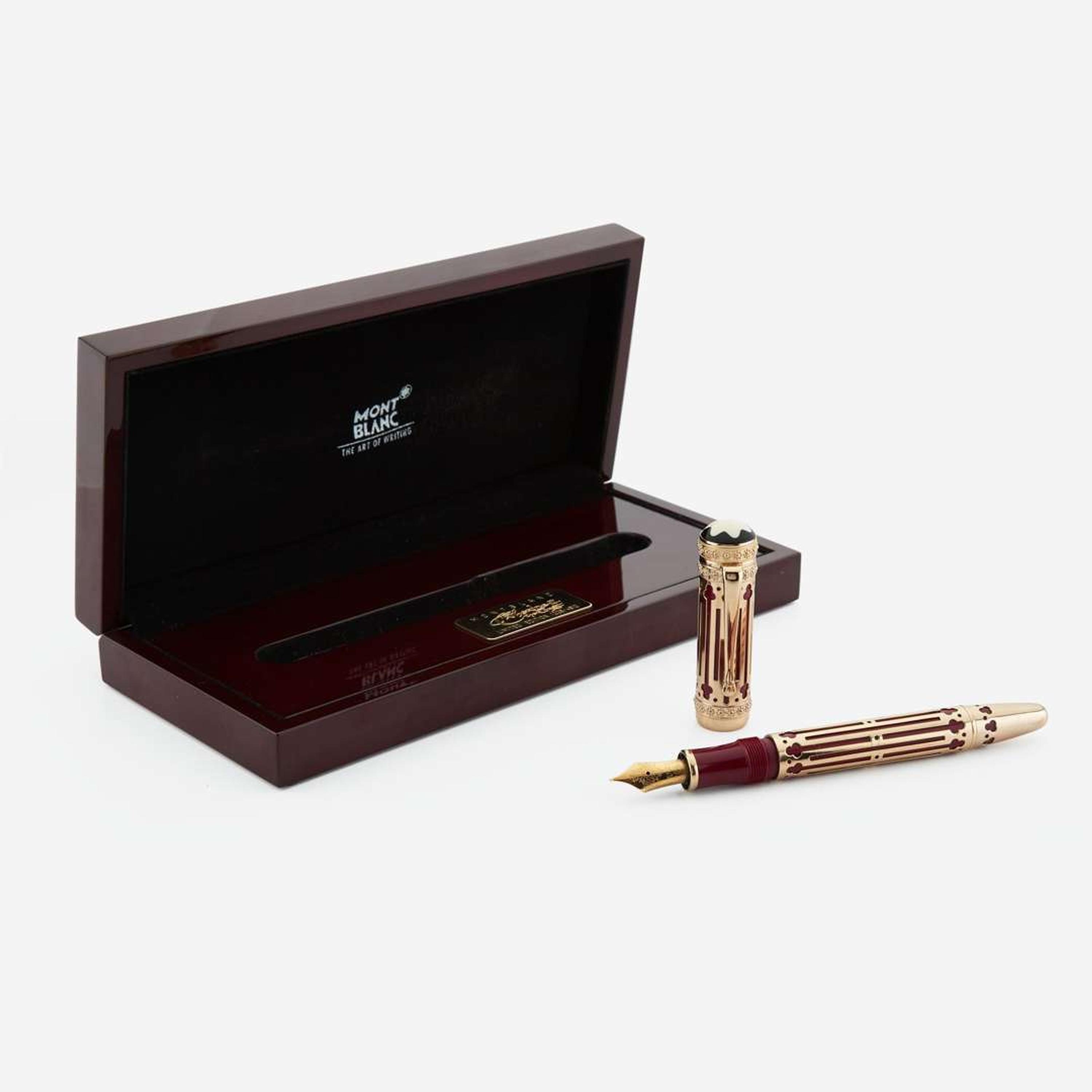 A Mont Blanc Catherine the Great fountain pen Limited Edition No 1228/4810