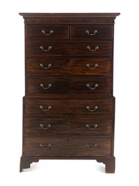A George III Mahogany Chest-on-Chest