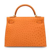 Hermès, Kelly 32 in Abricot Ostrich