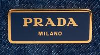 Prada, Denim Logo Tote