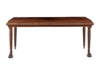 A Regency Style Carved Mahogany Console Table