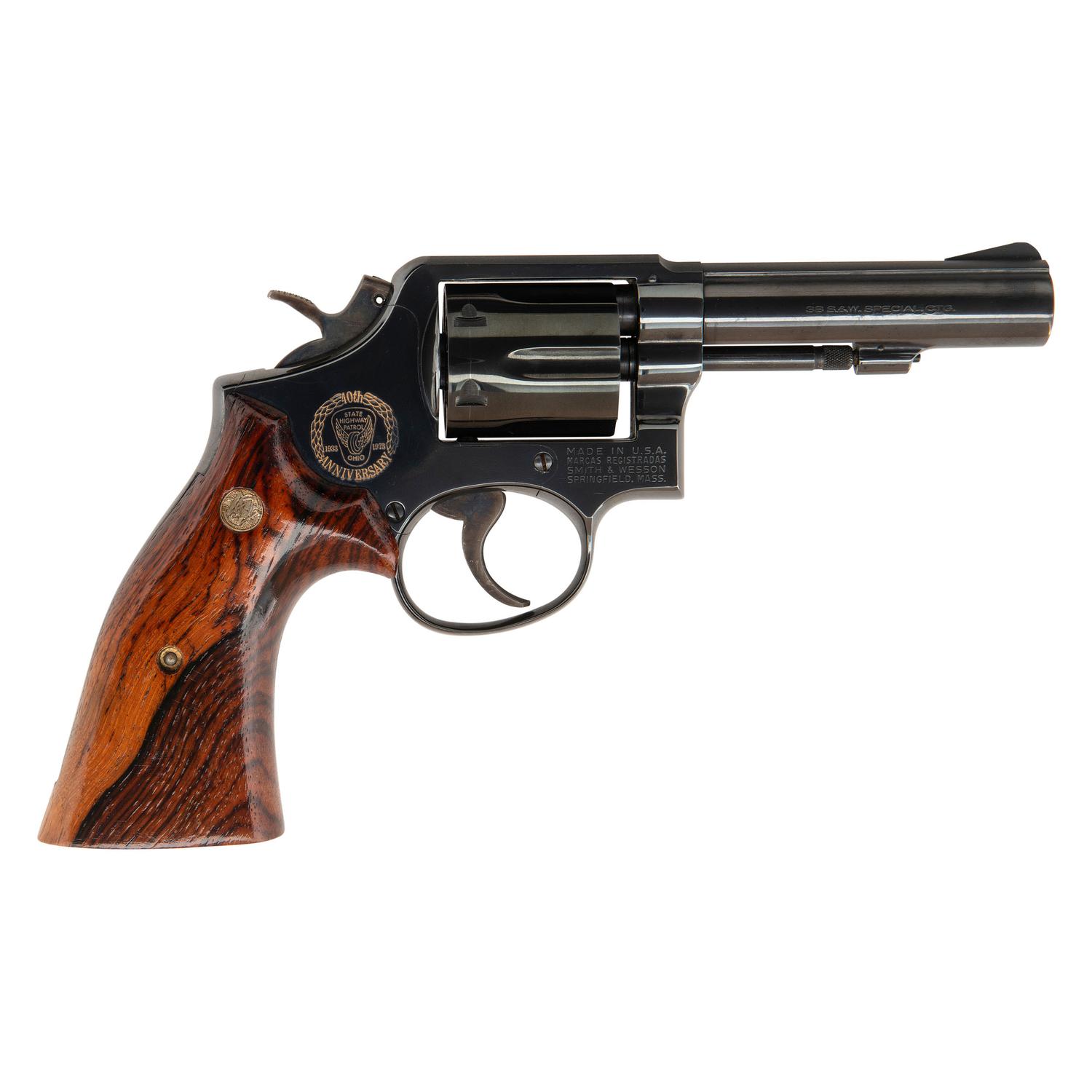 *Ohio State Highway Patrol 40th Anniversary Smith & Wesson Model 10-6 Revolver in Display Case