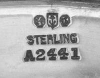 An American Silver Teapot, Gorham Mfg. Co., Providence, RI, 1906, of baluster handled form, the neck worked with an engraved monogram.