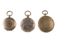 [EARLY PHOTOGRAPHY]. 11 lockets containing daguerreotypes and tintypes.