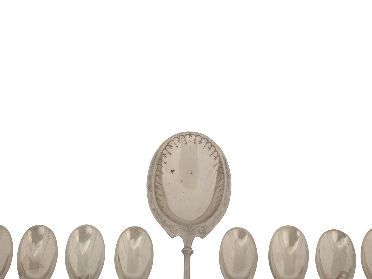 A Group of American Silver Dessert Flatware