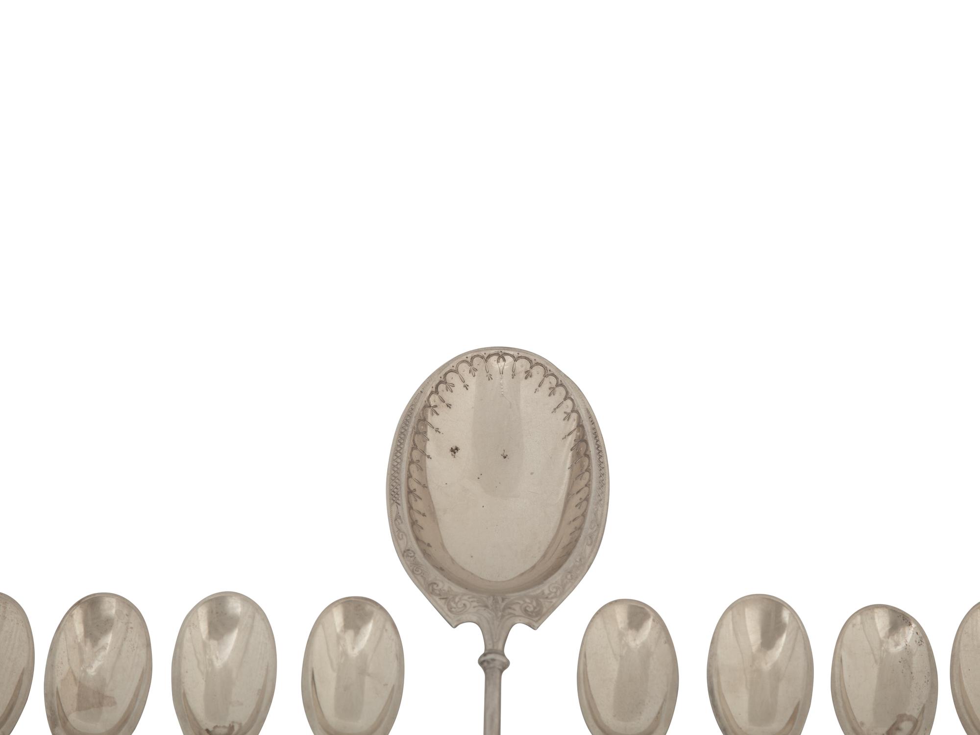 A Group of American Silver Dessert Flatware
