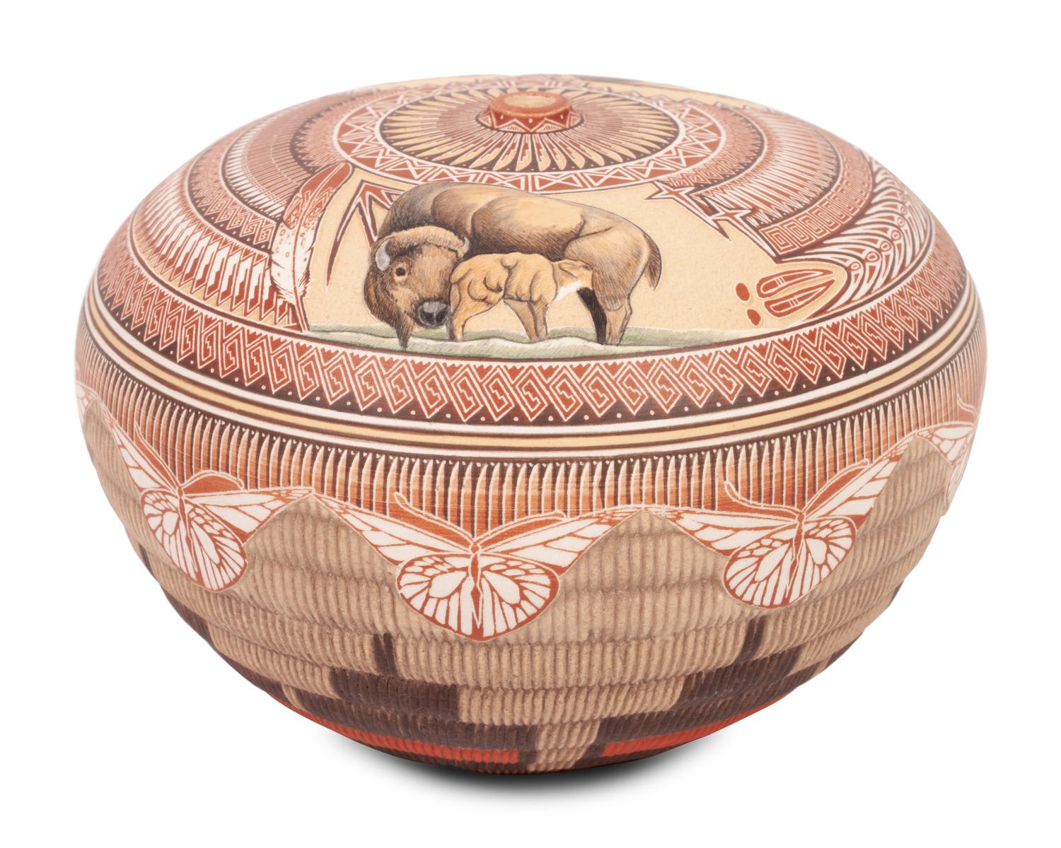 Sgraffito Seed Jars