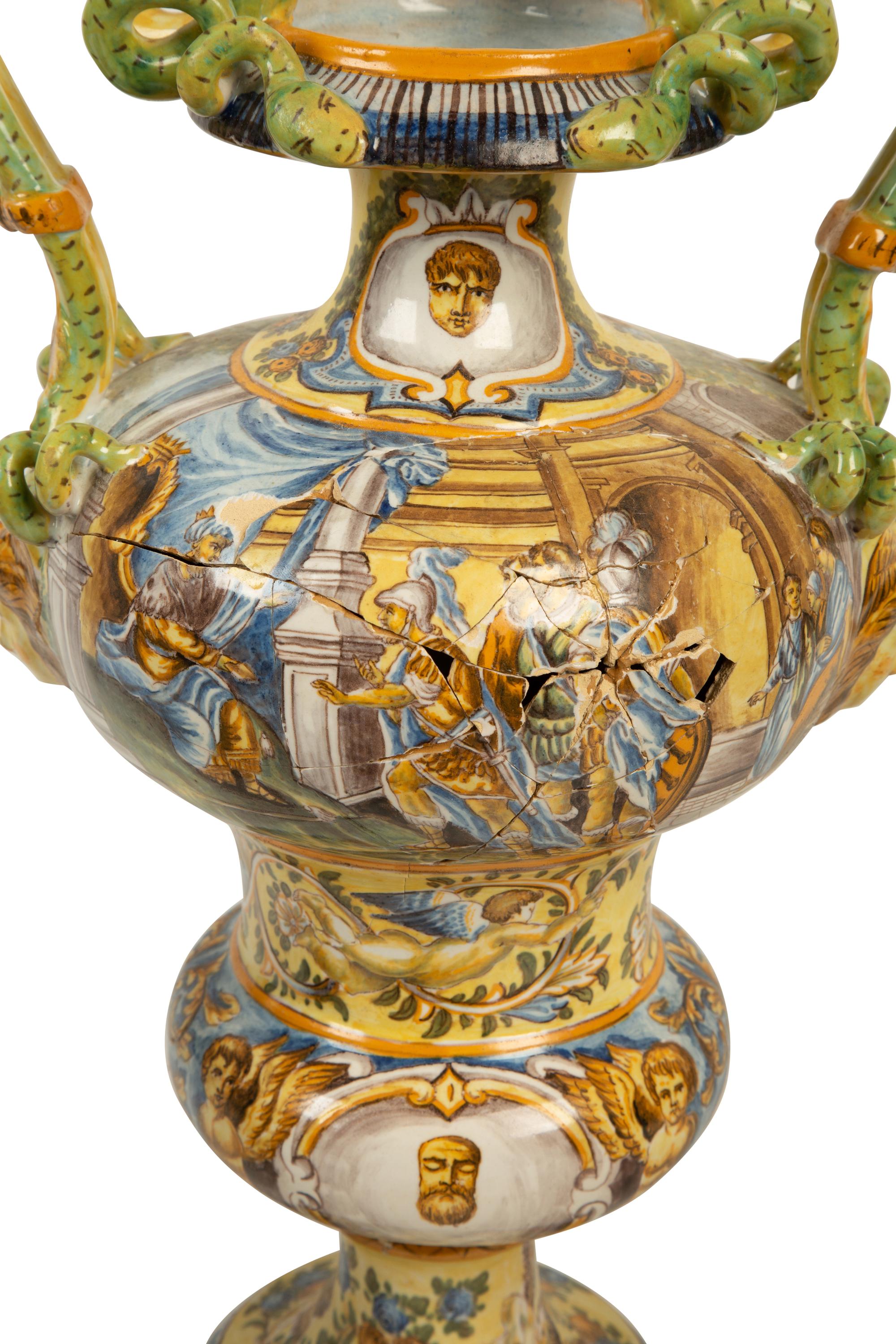 Five Italian Majolica Items — 20TH CENTURY
