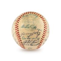 A 1954 Cleveland Indians Teams Signed Autograph Baseball (Beckett Authentication Services)