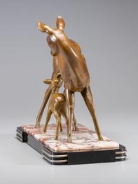 Doe and Fawn Figural Group