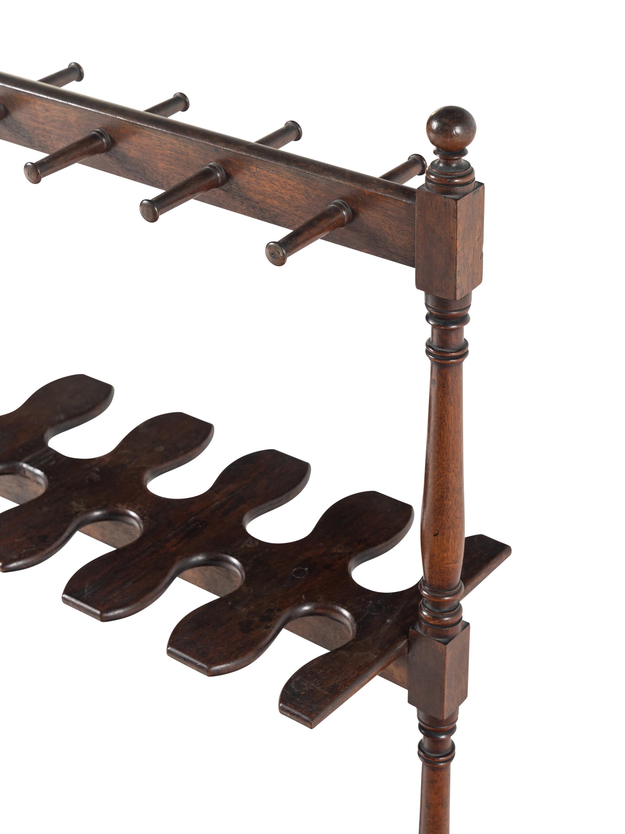 An English Walnut Boot Rack