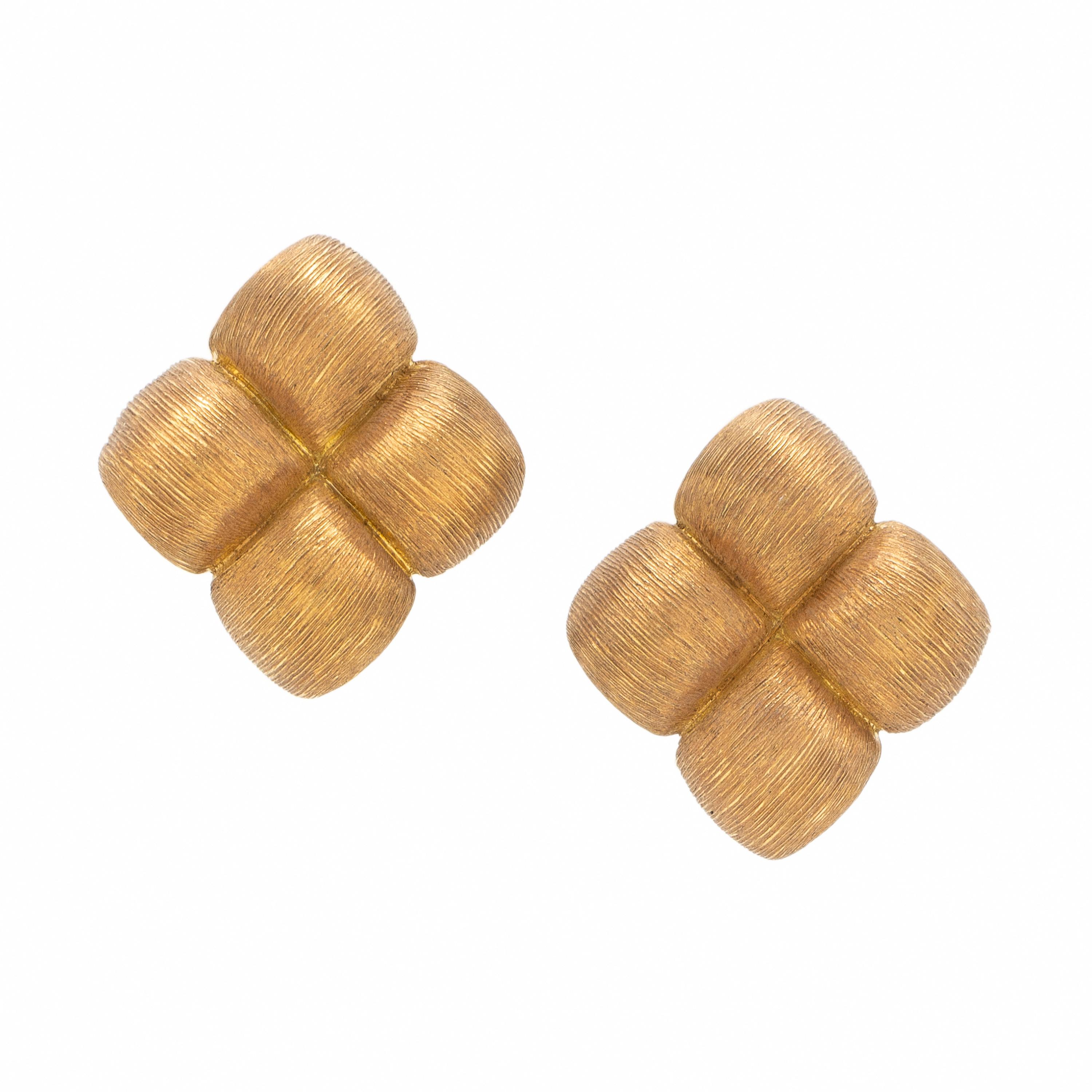 Henry Dunay, Yellow Gold Earrings