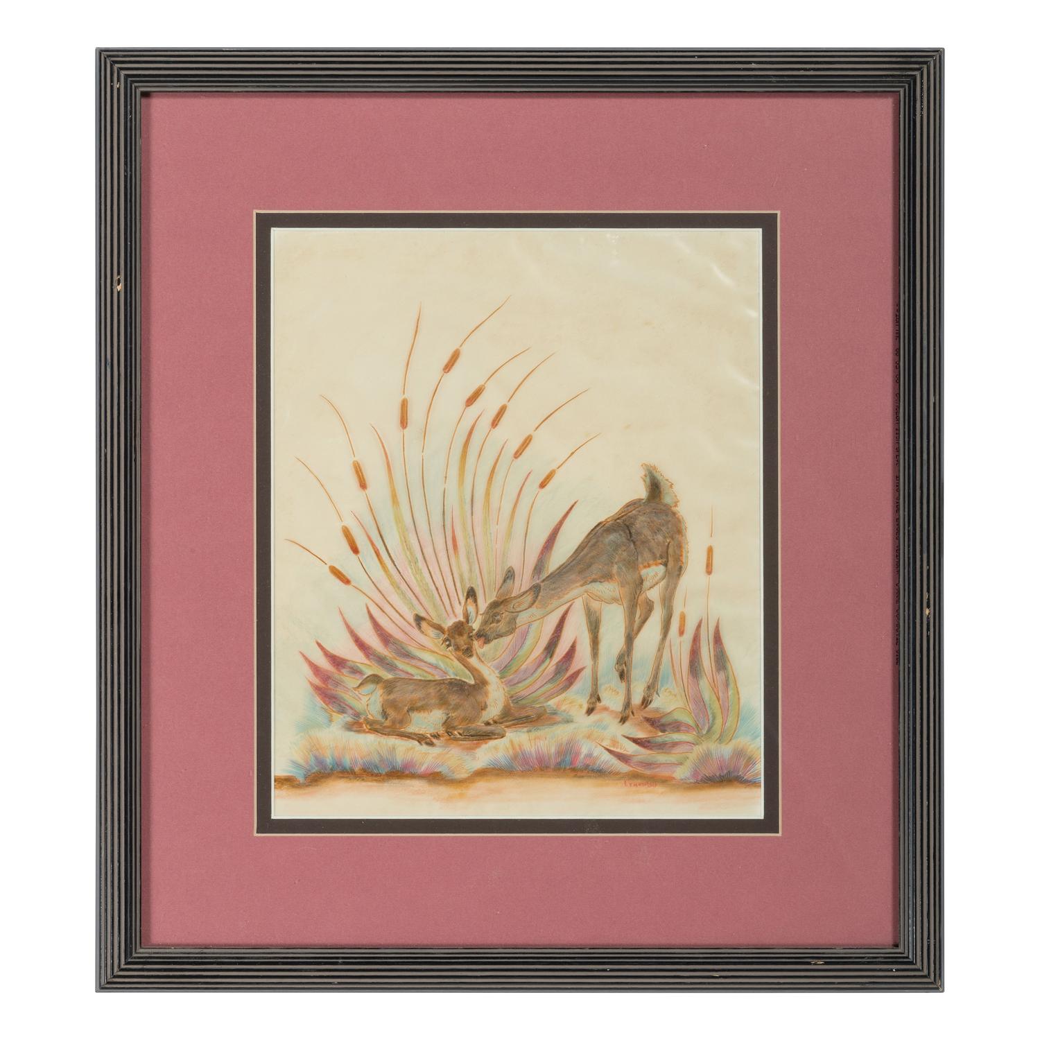 untitled, doe and fawn