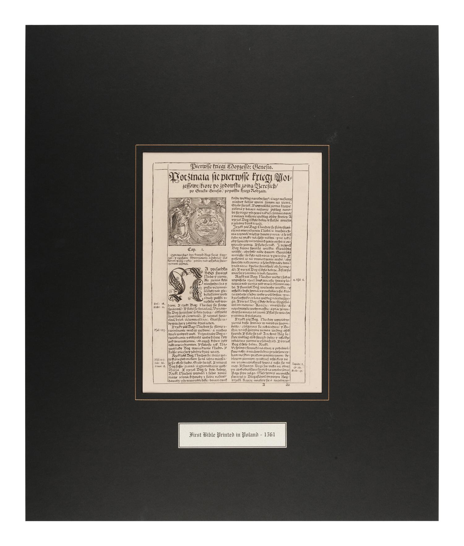[BIBLE LEAVES - WORLD LANGUAGES]. A group of 5 Bible leaves, comprising: