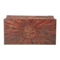 A Wooster, Ohio Grain Painted and Stencil Decorated Poplar Blanket Chest