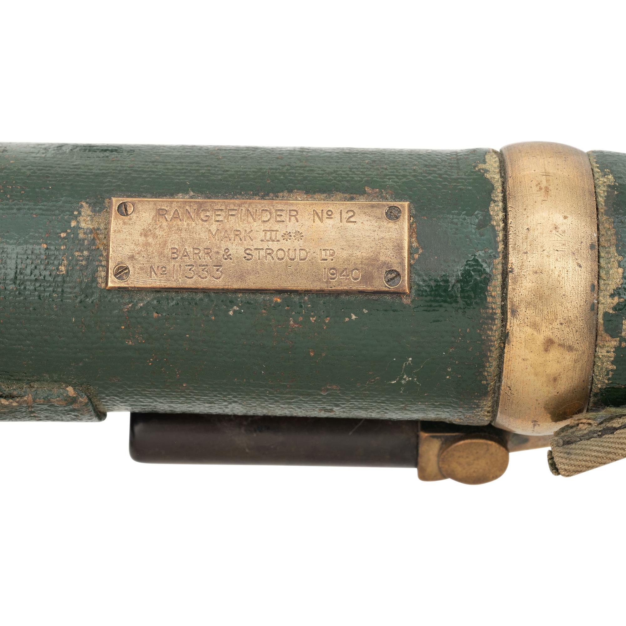 WWII-era Barr & Stroud No. 12 Mk. III Rangefinder for Vickers MG