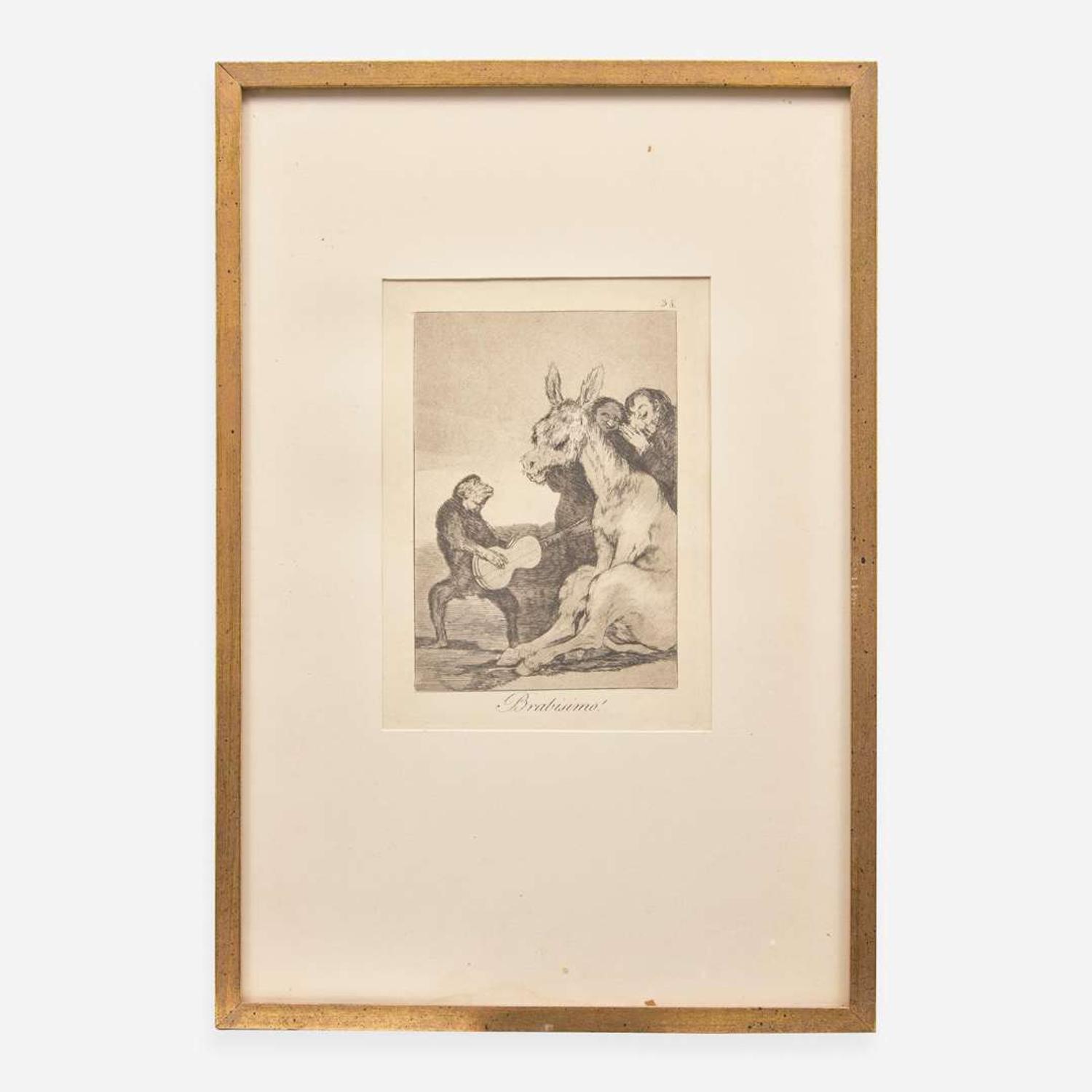 Francisco Goya (Spanish, 1746–1828) Que se la Llevaron (Plate 8 from 'Los Caprichos'); together with 5 other works