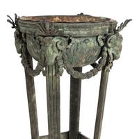 An Italian Grand Tour Style Verdigris Bronze Athénienne