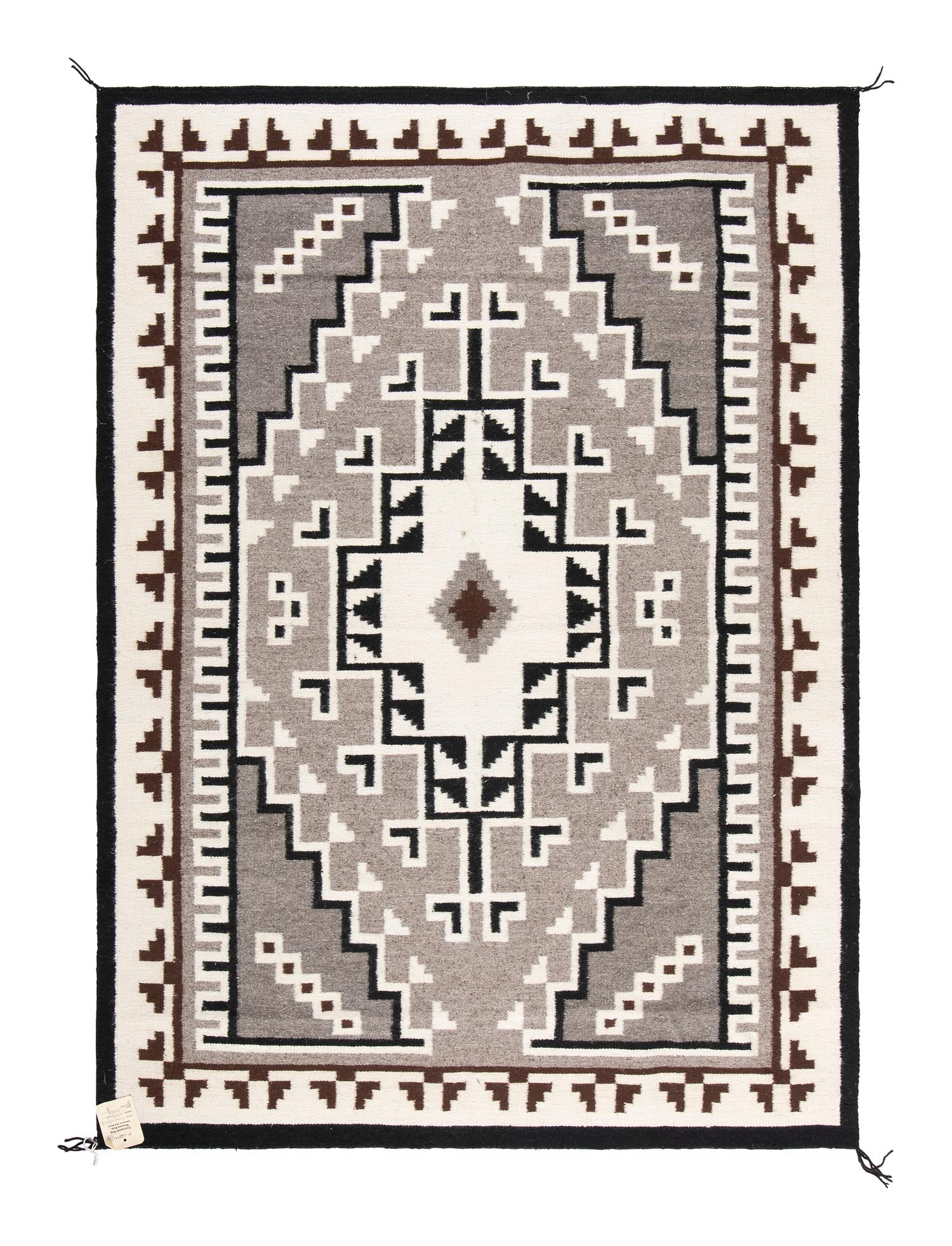 Navajo Two Grey Hills Weaving / Rug