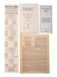 [POLITICS]. A large group of political ephemera from the 1920s-1940s.