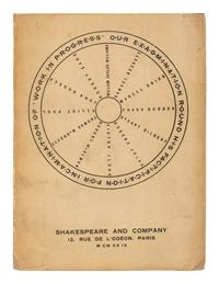 [JOYCE, James (1882-1941)] -- Samuel BECKETT (1906-89) -- WILLIAMS, William Carlos (1883-1963) & Others. Our Exagmination round his Factification for Incamination of Work in Progress . Paris: Shakespeare and Company, 1929.