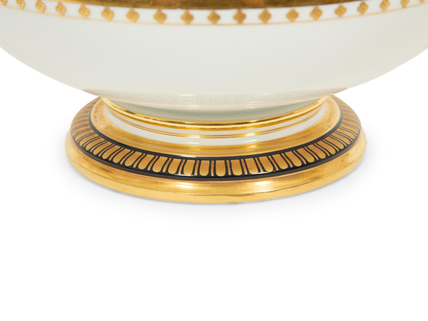 A Gardner Painted and Gilt Porcelain Tureen - TO BE RETURNED TO OWNER