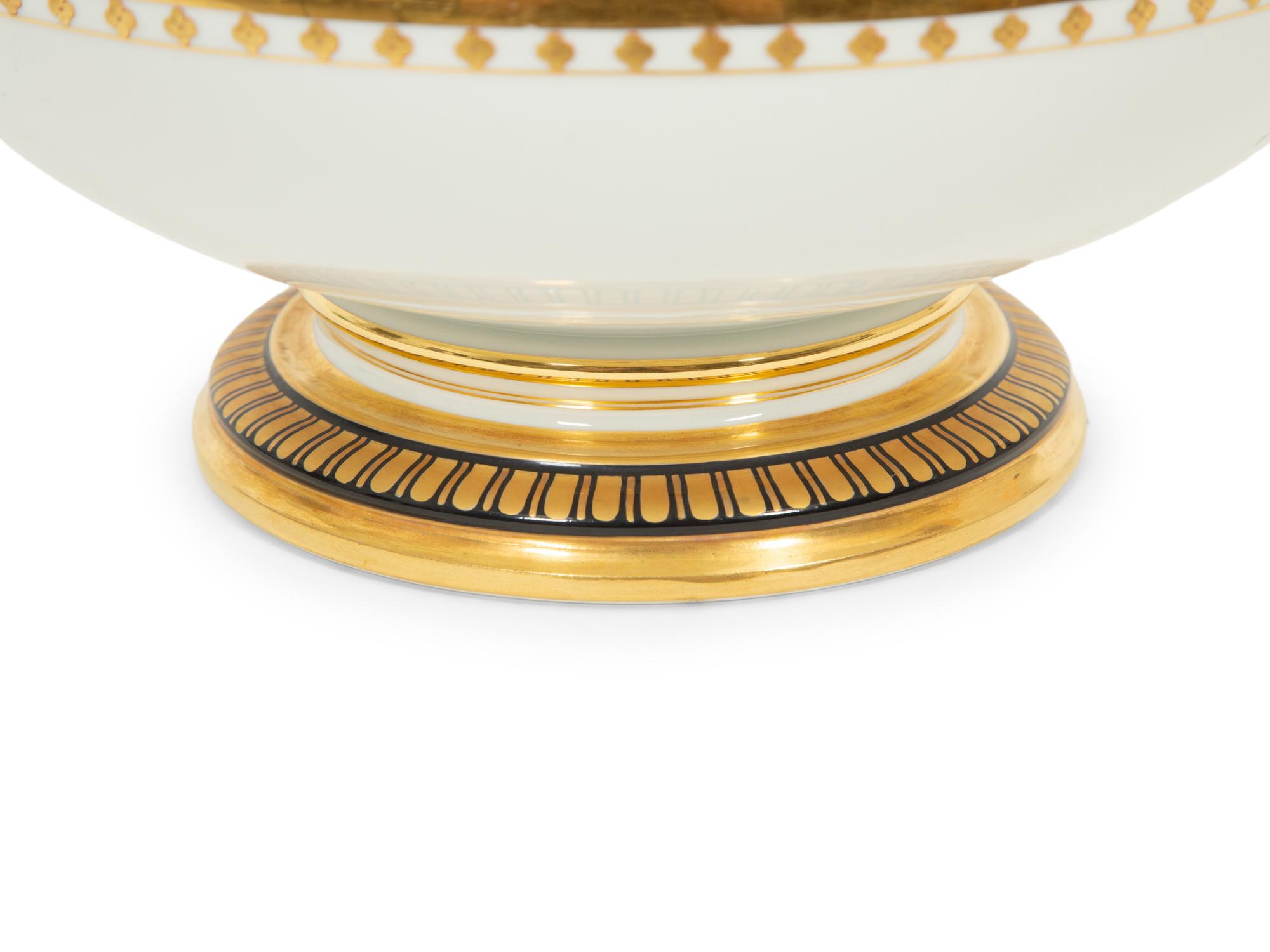 A Gardner Painted and Gilt Porcelain Tureen - TO BE RETURNED TO OWNER