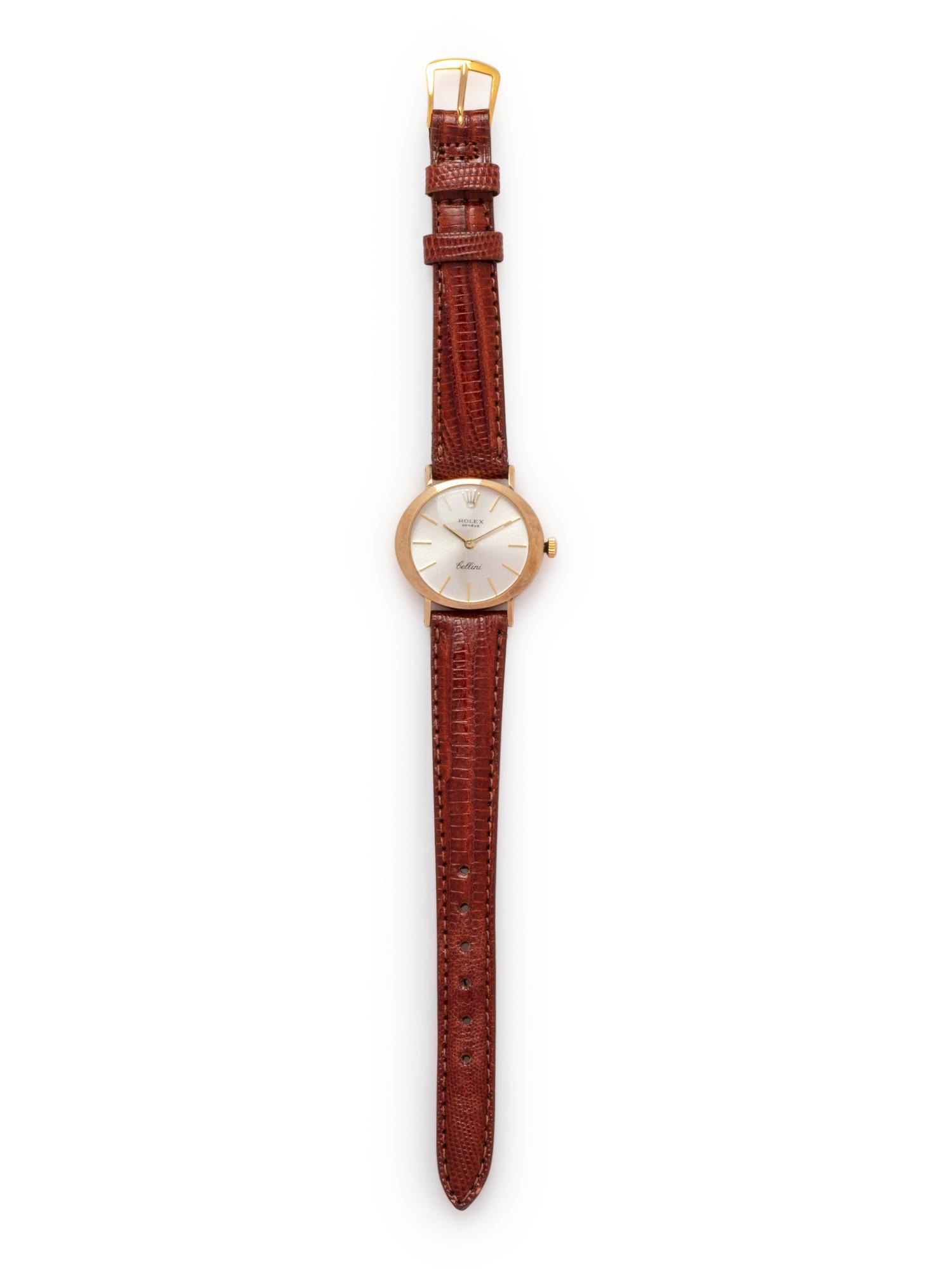 ROLEX, REF. 3653 14K YELLOW GOLD 'CELLINI' WRISTWATCH