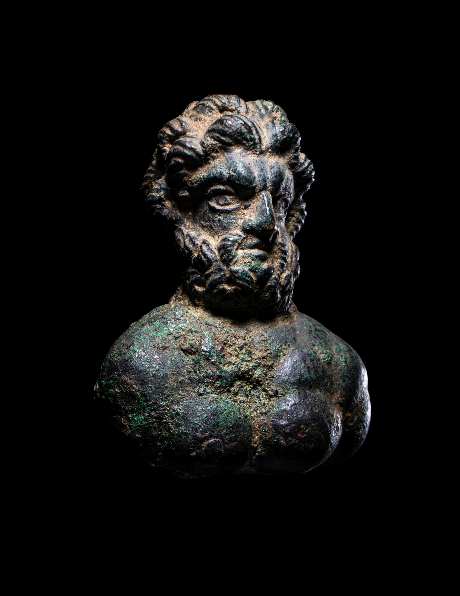 A Romano-Celtic Bronze Bust of Jupiter