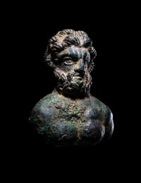 A Romano-Celtic Bronze Bust of Jupiter