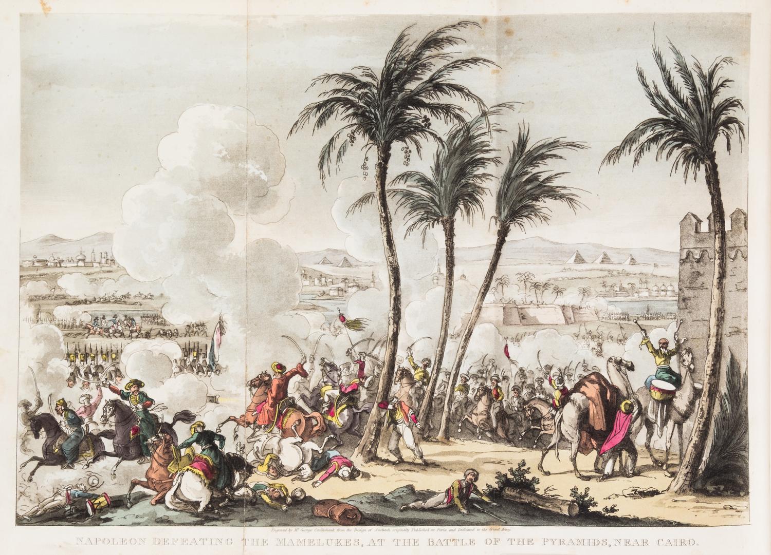 (CRUIKSHANK, GEORGE) IRELAND, WILLIAM H. Life of Napoleon Bonaparte. London, 1823-1828.