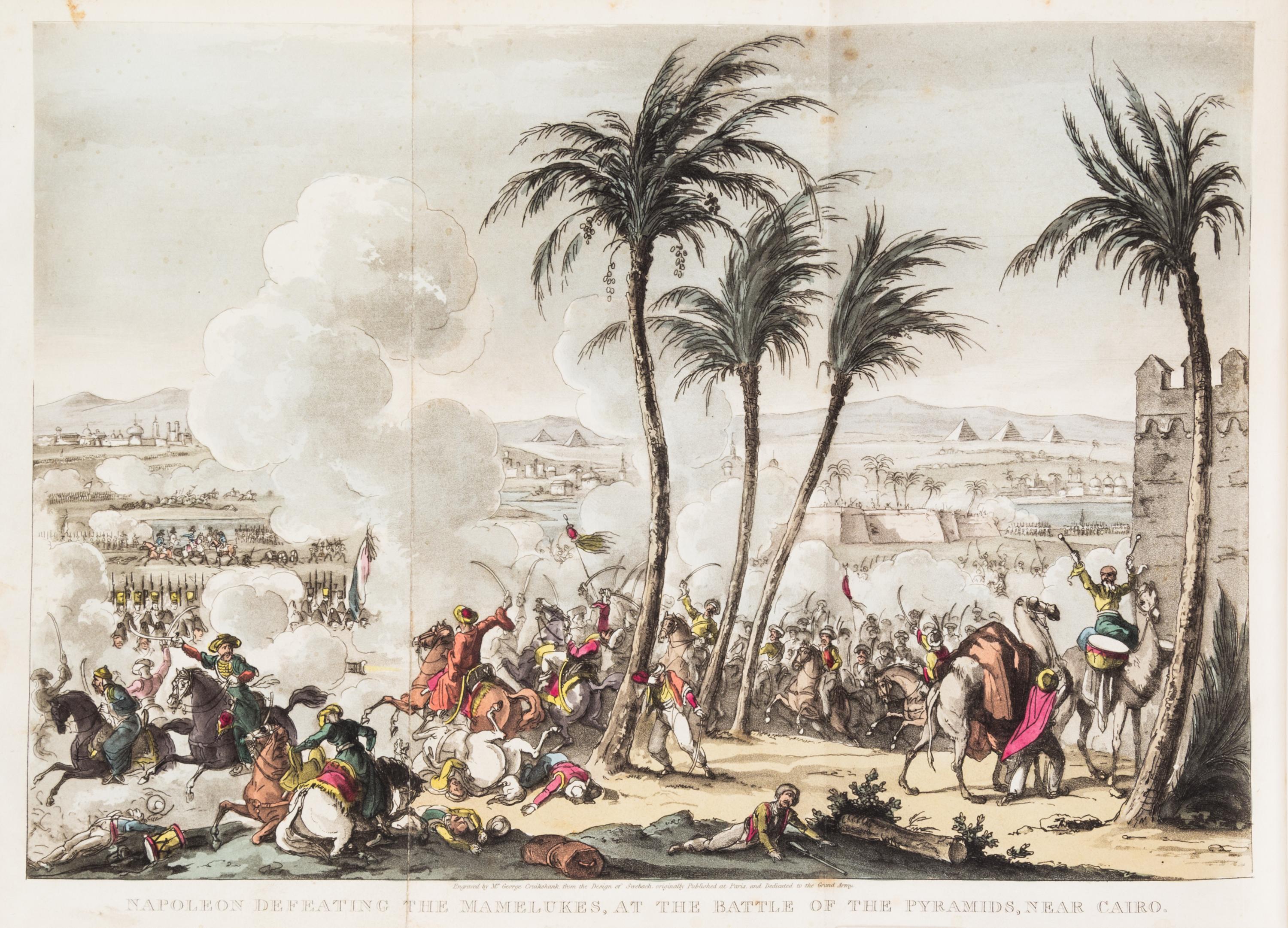 (CRUIKSHANK, GEORGE) IRELAND, WILLIAM H. Life of Napoleon Bonaparte. London, 1823-1828.