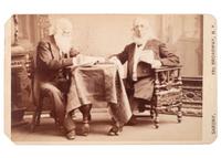 [EARLY PHOTOGRAPHY]. 71 CDVs of prominent authors, scholars, businessmen, & artists.